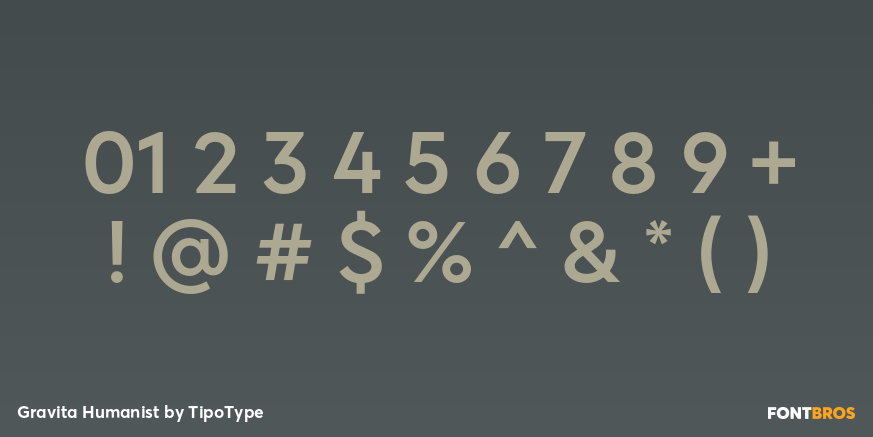 Gravita Humanist Font Poster #1