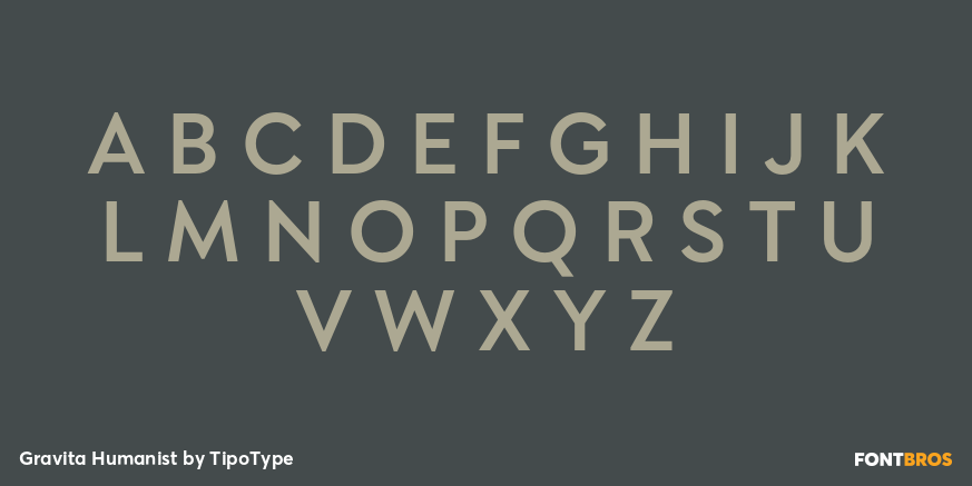 Gravita Humanist Font Poster #2