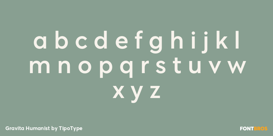 Gravita Humanist Font Poster #3