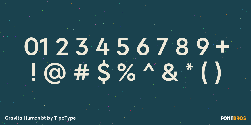 Gravita Humanist Font Poster #4