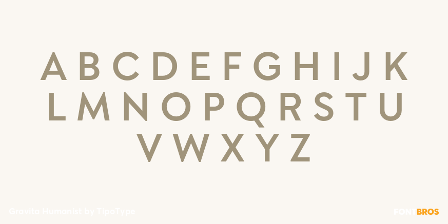Gravita Humanist Font Poster #1