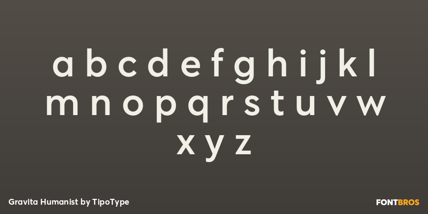 Gravita Humanist Font Poster #1