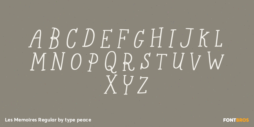 Les Memoires Regular Font Poster #2