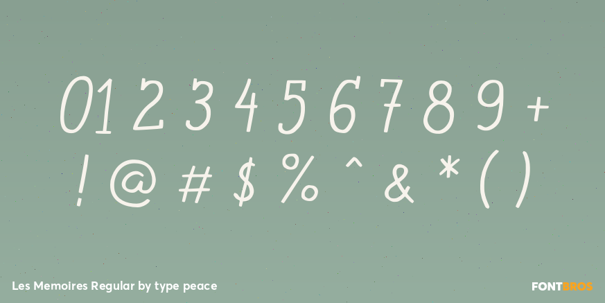 Les Memoires Regular Font Poster #4