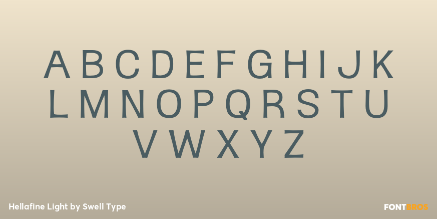 Hellafine Light Font Poster #2