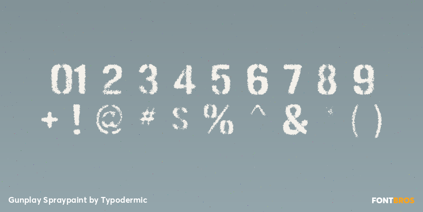 Gunplay Spraypaint Font Poster #1