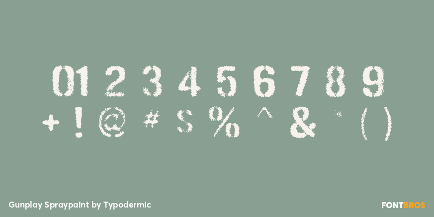 Gunplay Spraypaint Font Poster #4