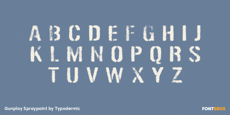 Gunplay Spraypaint Font Poster #1