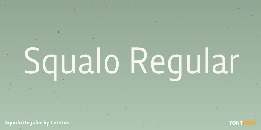 Squalo Regular Font Poster #1