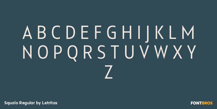 Squalo Regular Font Poster #2
