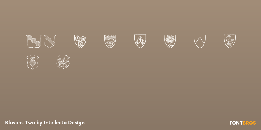 Blasons Two Font Poster #1