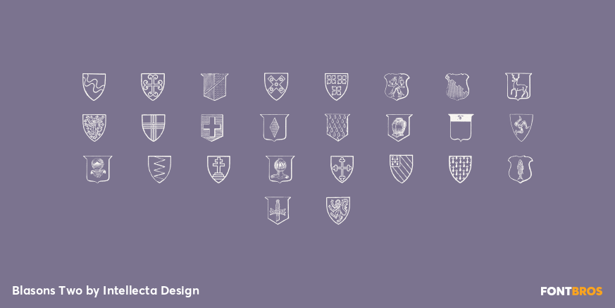 Blasons Two Font Poster #2