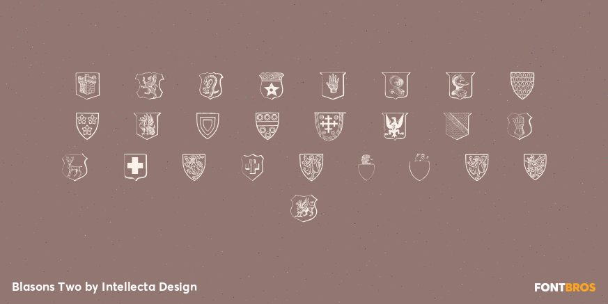 Blasons Two Font Poster #3