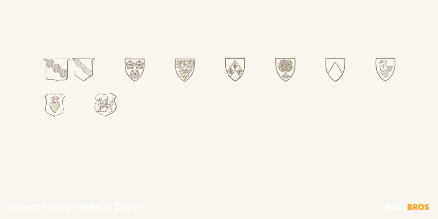 Blasons Two Font Poster #4