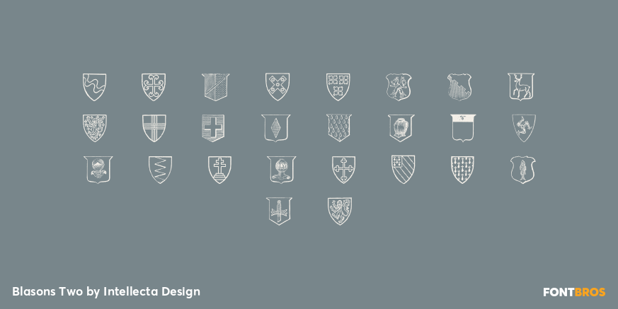 Blasons Two Font Poster #1