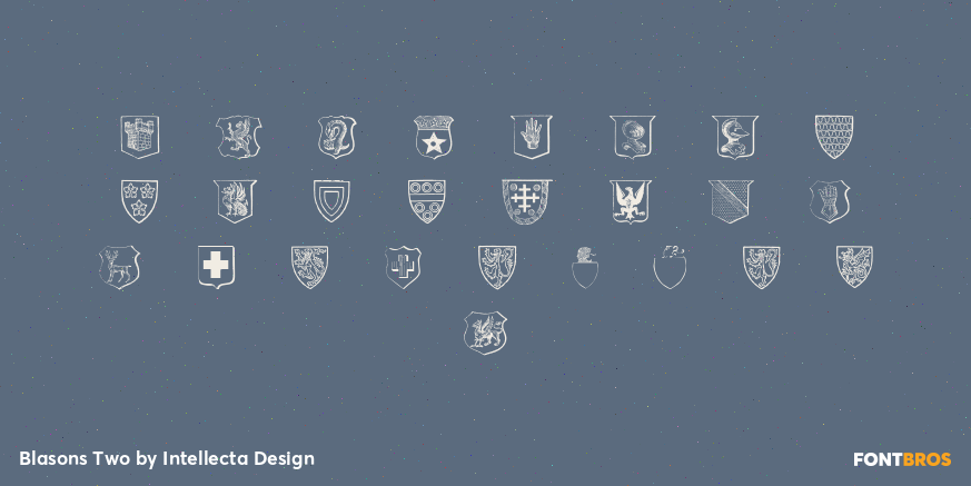 Blasons Two Font Poster #1