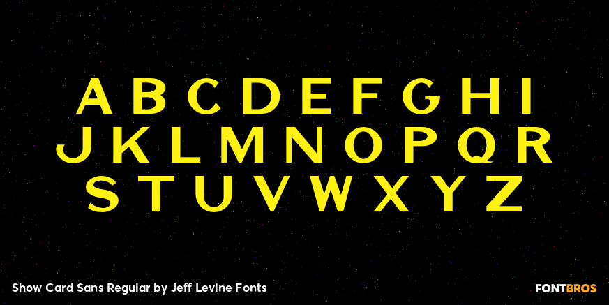 Show Card Sans Regular Font Poster #3