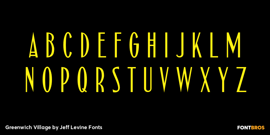 Greenwich Village Font Poster #3