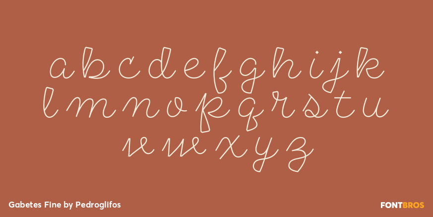 Gabetes Fine Font Poster #3