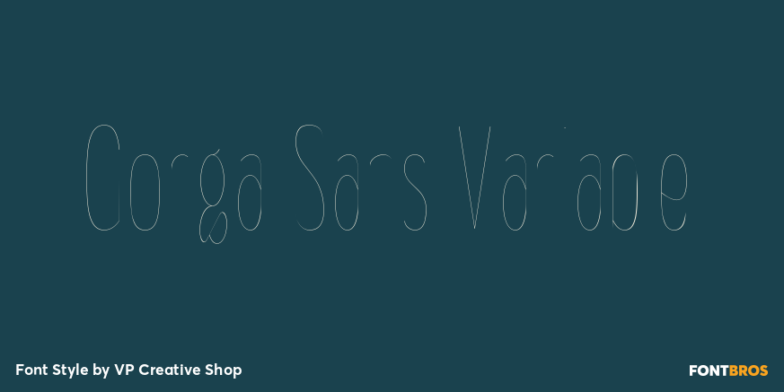 Gorga Sans Variable Poster