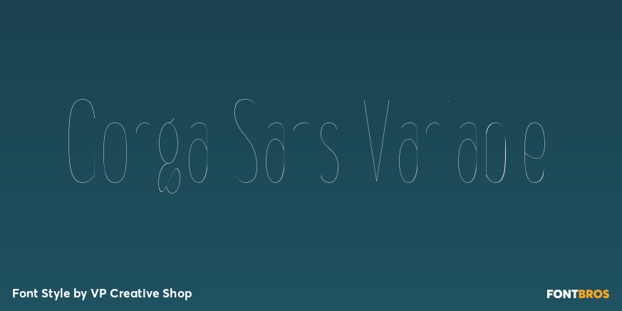 Gorga Sans Variable Poster