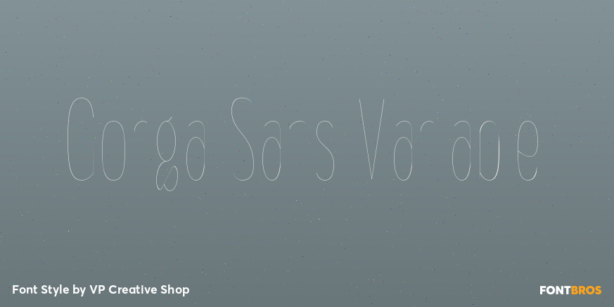 Gorga Sans Variable Poster