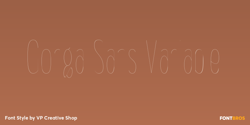 Gorga Sans Variable Poster