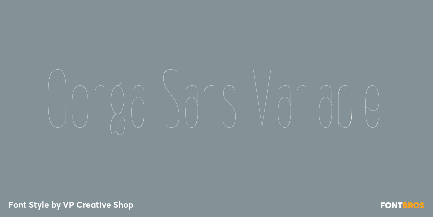 Gorga Sans Variable Poster