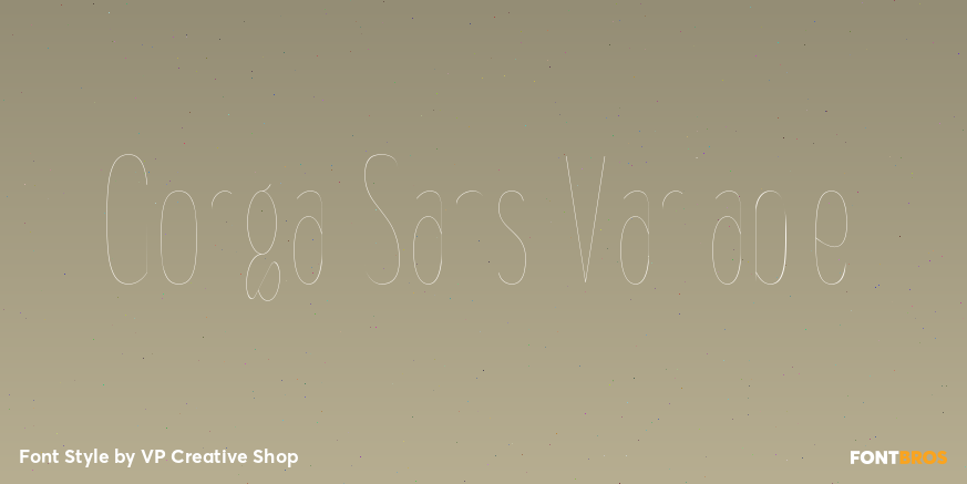 Gorga Sans Variable Poster