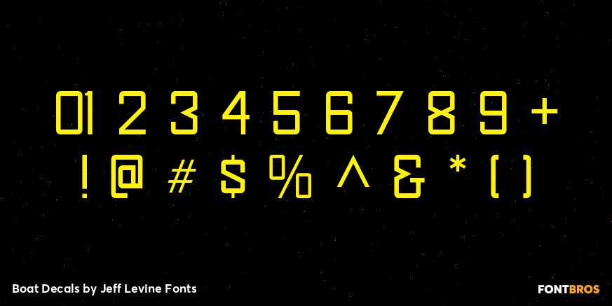 Boat Decals Font Poster #4