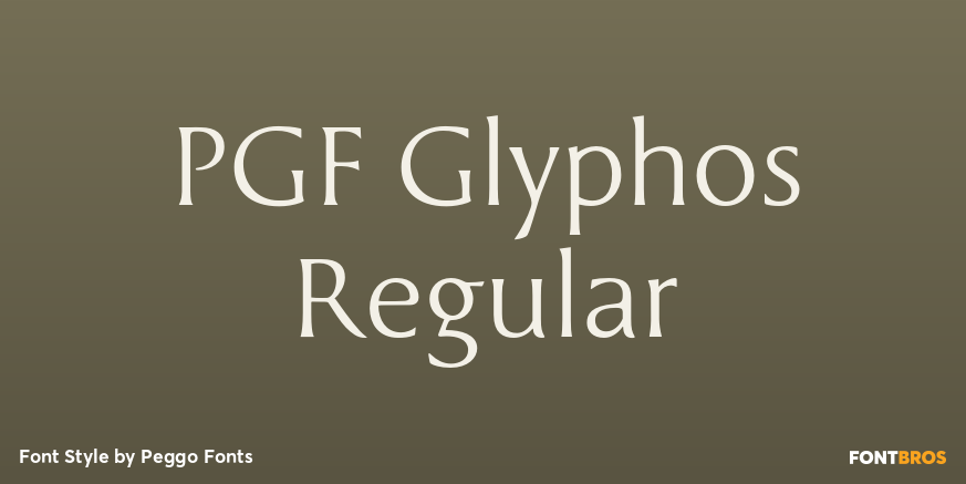 PGF Glyphos Regular Poster
