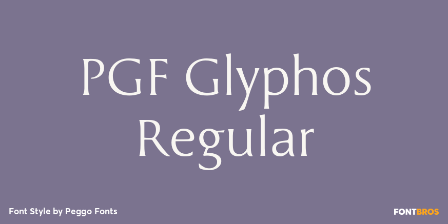 PGF Glyphos Regular Poster