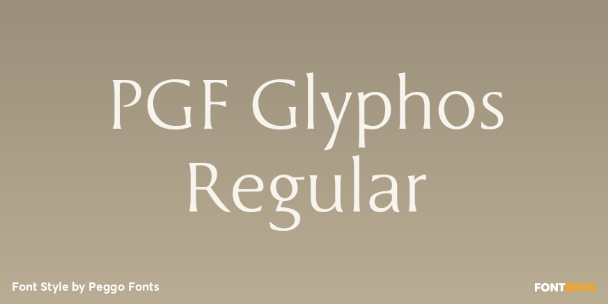 PGF Glyphos Regular Poster