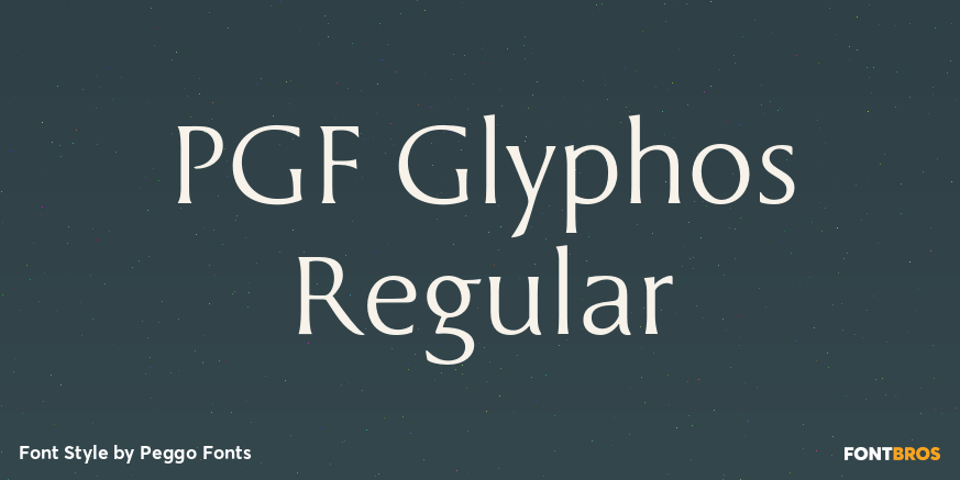 PGF Glyphos Regular Poster