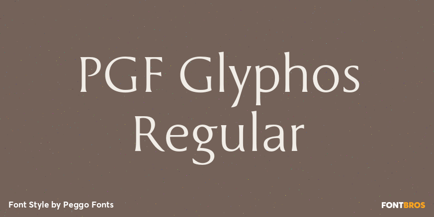 PGF Glyphos Regular Poster