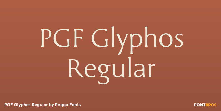 PGF Glyphos Regular Poster