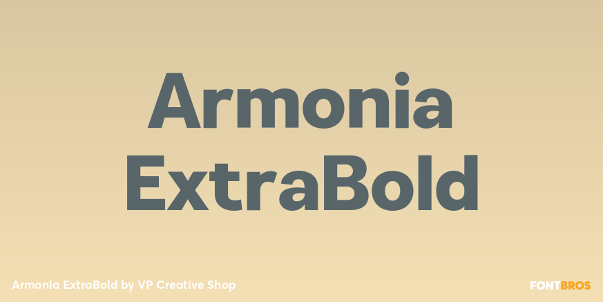 Armonia ExtraBold Font Poster #1