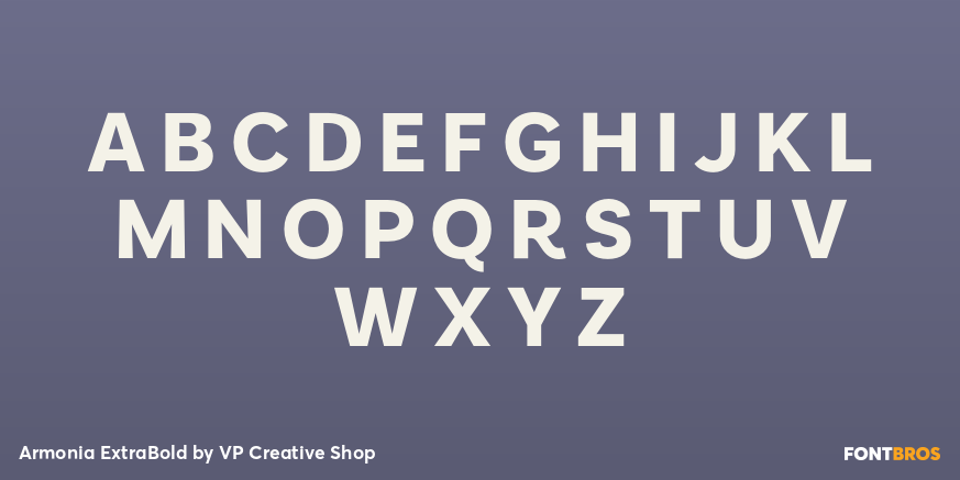 Armonia ExtraBold Font Poster #2