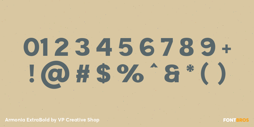Armonia ExtraBold Font Poster #4
