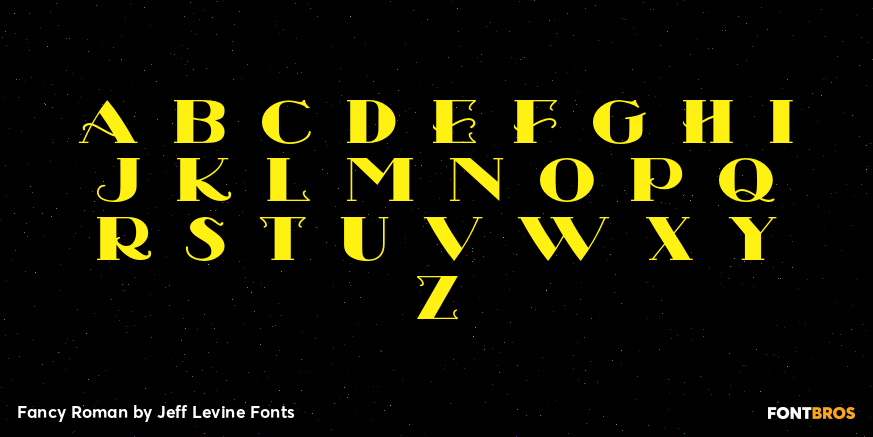 Fancy Roman Font Poster #2