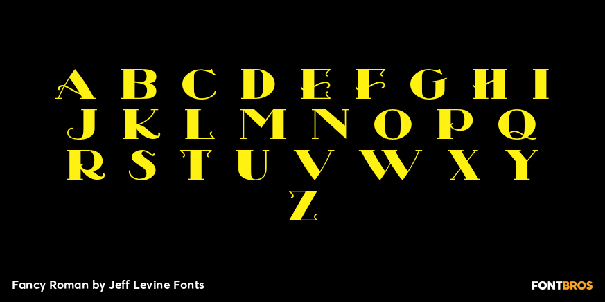 Fancy Roman Font Poster #3