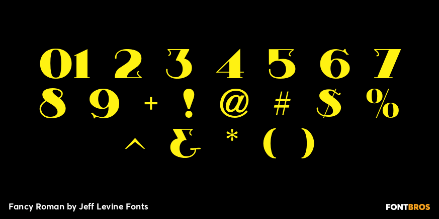 Fancy Roman Font Poster #4