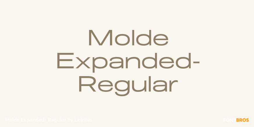 Molde Expanded- Regular Font Poster #1