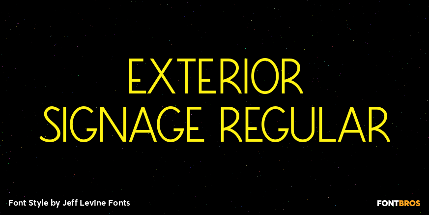 Exterior Signage Regular Poster