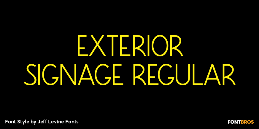 Exterior Signage Regular Poster