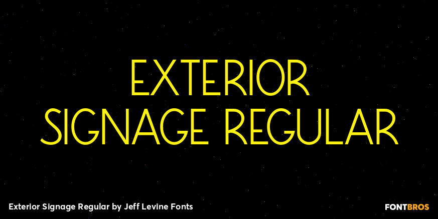 Exterior Signage Regular Poster