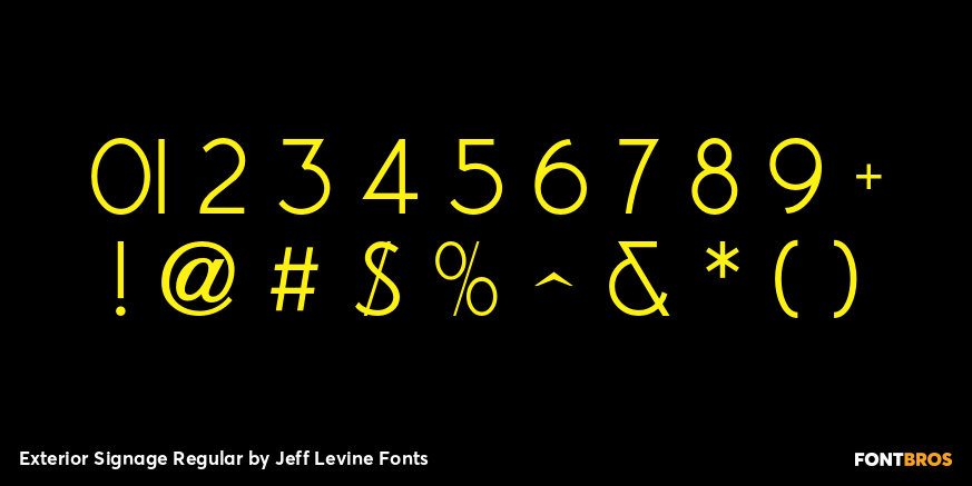 Exterior Signage Regular Font Poster #4