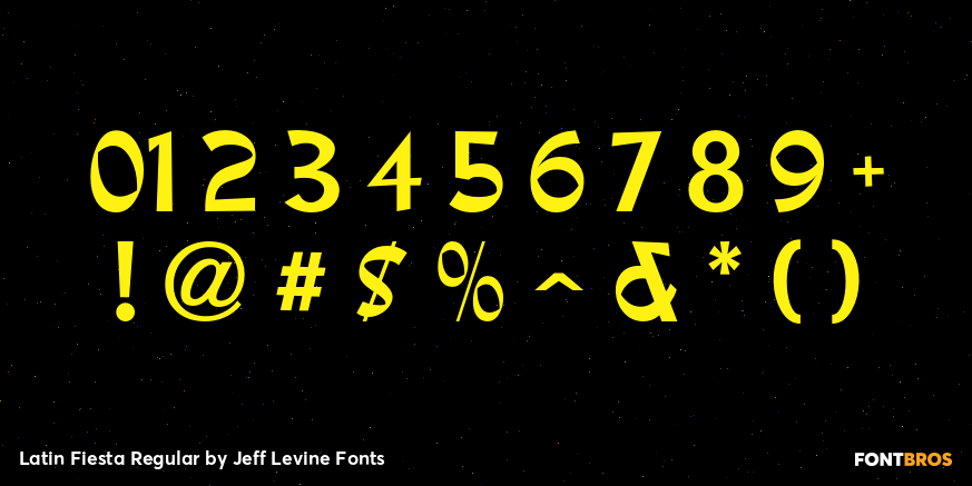 Latin Fiesta Regular Font Poster #1