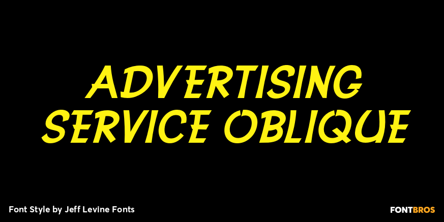 Advertising Service Oblique Poster