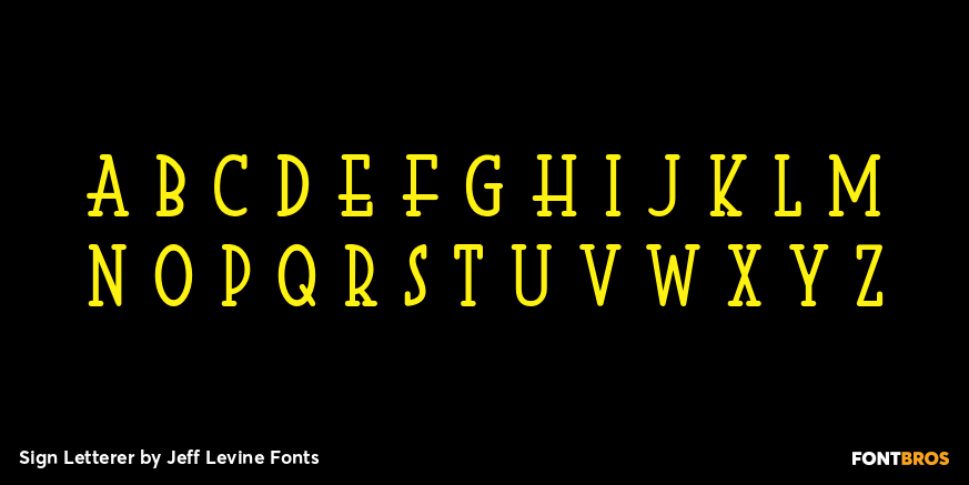 Sign Letterer Font Poster #3